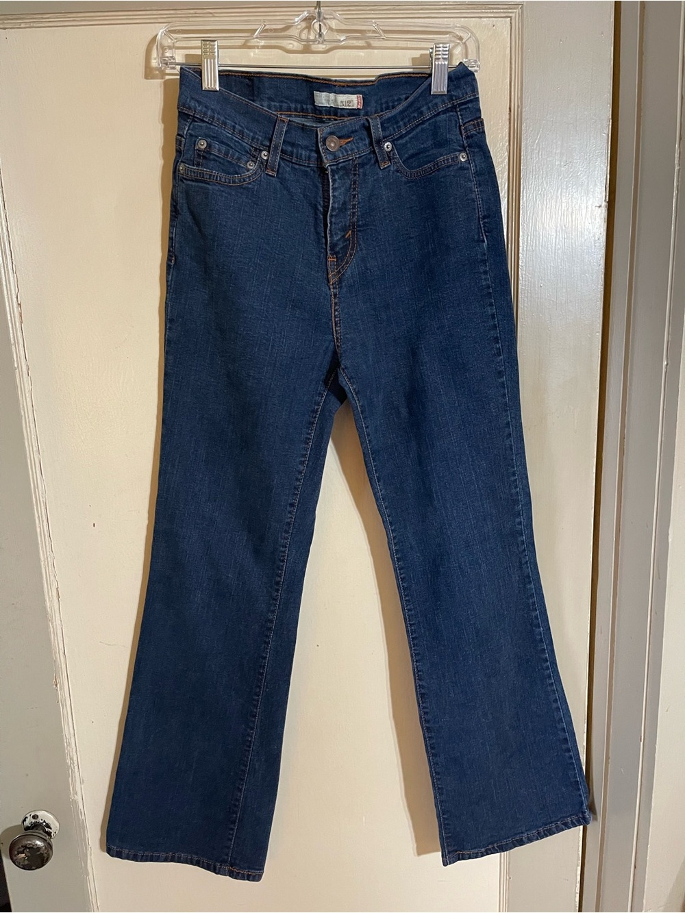 Levi's Women's 412 Dark Blue Flare Jeans 4